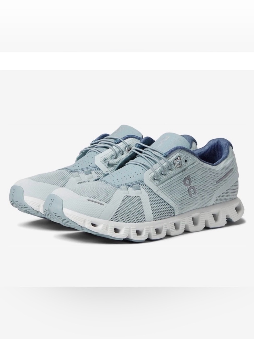 On Clouds 5 Running Shoes Women’s 9 Glacier Blue Cloud Tec Sneakers Athletic
